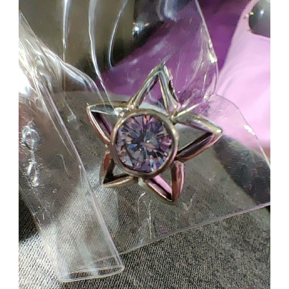 Sterling Silver CZ Star Pendant